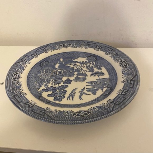 Vintage (1980s) Churchill China Blue Willow 10" diameter plate - Picture 7 of 11